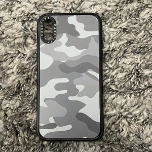iPhone XR black camouflage phone case